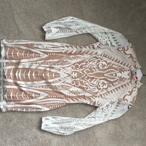 Peace and Love white lace dress